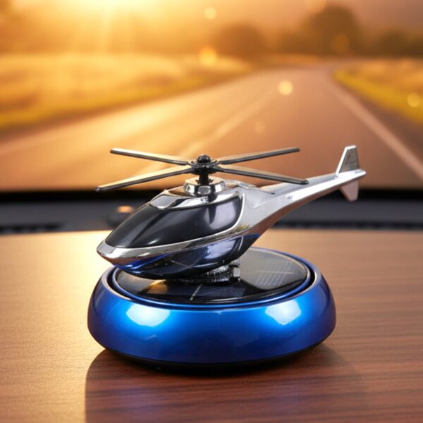 Solar Helicopter Car Dashboard Air Freshener