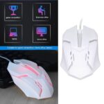USB Wired Mouse, Gaming Mouse Colorful / Lighting Luminous  (1 Pc / Wihte) - Image 3