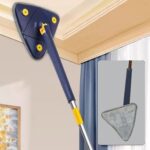 Rotatable Adjustable Triangle Cleaning Mop Triangle Mop with Long Handle(1 Pc) - Image 3