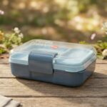 3 Compartment Snacky Lunch Box Set With 2 In 1 Spoon (1 Set) - Image 8
