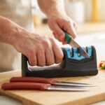 Multipurpose Kitchen Knife Set with Knife Sharpener (3 Pc Knife With Sharpener) - Image 3