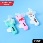 Cute Mini Handheld Fan (1 Pc, Mix Color & Design) - Image 2