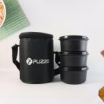 Insulated Stainless Steel Tiffin Lunch Box Set with Carry Bag (1 Set) - Image 3