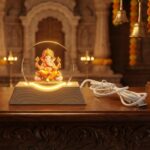 Premium 3D Lord Ganesha Acrylic LED Night Lamp (1 Pc) - Image 4