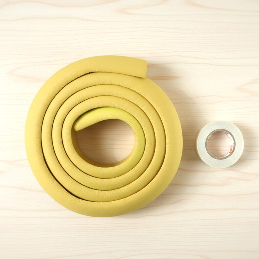 Soft rubber corner edge protector for baby safety