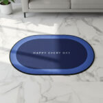 Anti slip Oval Mat, Super Absorbent Floor Mat, Bath Mat, Soft Carpet , bathmat - Image 7