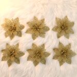 Glitter Flower Hair Clip Set in Mixed Colors