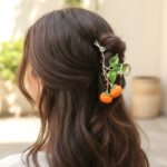 Elegant Fruit & Leaf Decorative Hair Claw Clip (1 Pc) - Image 3