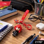 Cute Cartoon Girl Character Keychain with Strap and Decorative Charm (1 Pc) - Image 2