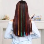 Colourful Braided Hair Extension Streaks for Girls & Kids (6 Pc) - Image 3
