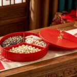 2 Layer Multipurpose Decorative Dry Fruit and Snack Serving Tray (1 Pc) - Image 3