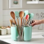 Multipurpose 5 Compartment Rotating Pen Holder (1 Pc) - Image 3