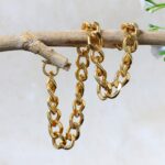 Stylish Gold-Plated Chain Bracelet for Men & Women - (1 Pc) - Image 7