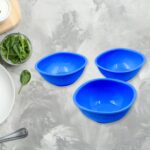 BPA Free Plastic Bowl Set for Cereal Salad Rice Soup Pasta Snack  3 Pc - Image 11