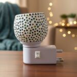 Decorative Star Pattern Kapoor Dani Mosaic Glass Plug-In Night Lamp