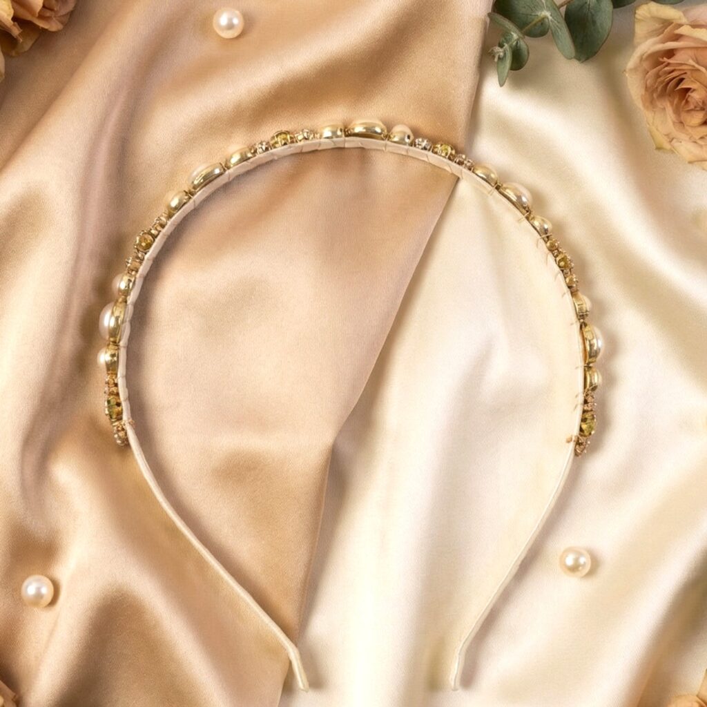 Premium Pearl and Crystal Embellished Hair Band