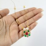 Elegant Traditional Multicolor Stone & Pearl Pendant Chain (1 Pc) - Image 4