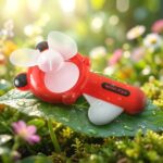 Hand Press Mini Portable Fan Toy (1 Pc, Mix Color & Design) - Image 3