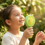 Cute Cartoon Style Rechargeable Mini Handheld Fan (1 Pc) - Image 4