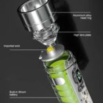 Pattern Flashlight USB Flashlight Rechargeable LED Torch Light (1 Pc) - Image 4