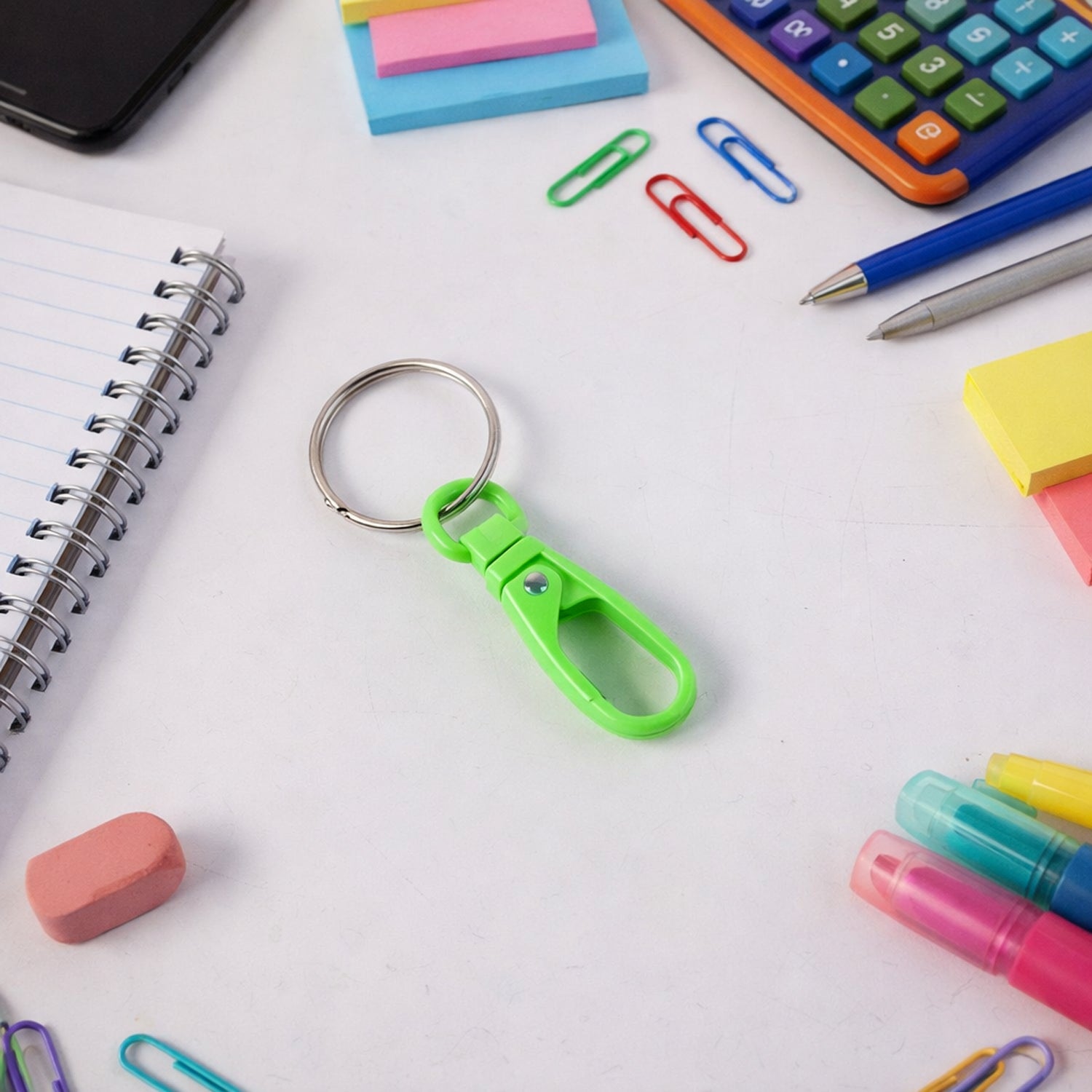 Mix color super strong mini plastic carabiner keychain