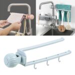 Multipurpose Sink Faucet Hanging Towel and Cleaning Tool Holder