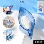 Leaf Shape Soap Dish Holder with Drain for Bathroom & Kitchen Use - Image 2