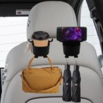 3-in-1 Car Headrest Backseat Organizer with Phone Holder & Hooks for Travel - Image 5