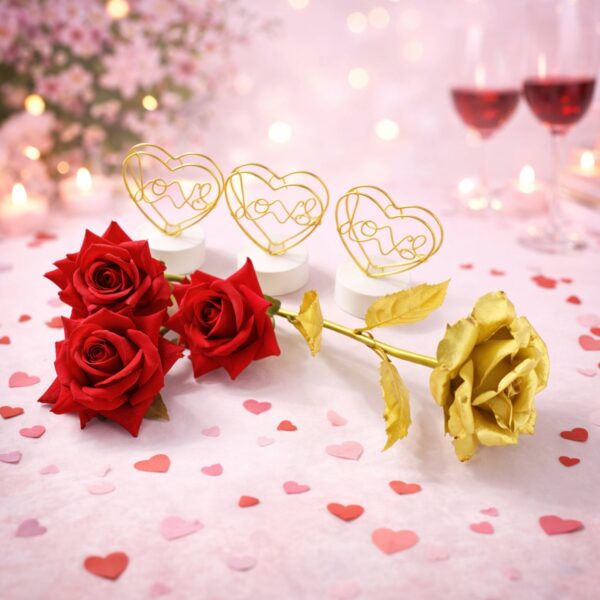 Romantic Heart Love Table Decor Gift Set (1 Set)