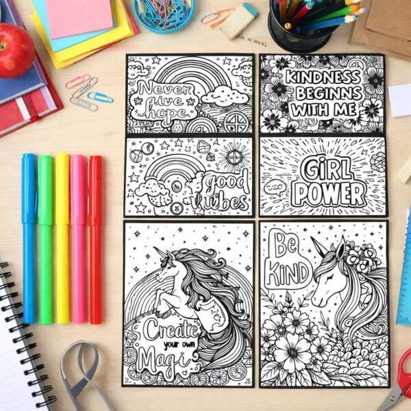 Creative Kids Coloring and Activity Poster Set