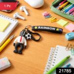 Rainbow Strap Cartoon Football Boy Keychain (1 Pc) - Image 2