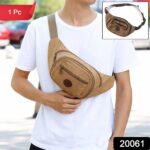 Stylish Canvas Waist Bag for Men & Women (1 Pc) - Image 2