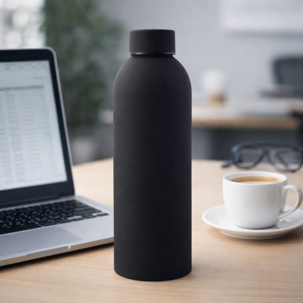 Black Stainless Steel Double Wall Insulated Water Bottle