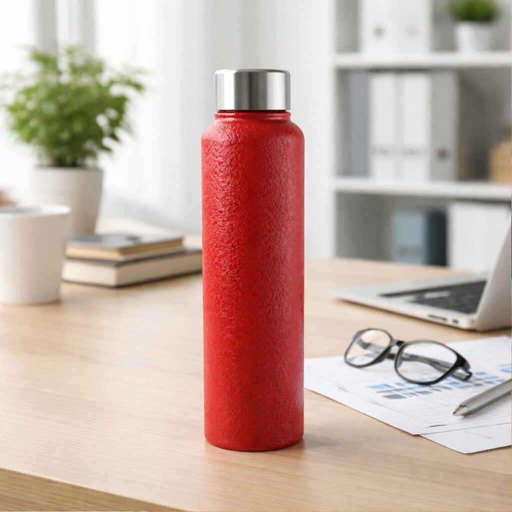 1000 ML Red Stainless Steel Water Bottle