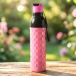 Plastic 1000 ML ApproxDiamond Pattern Leakproof Water Bottle (1 Pc) - Image 5