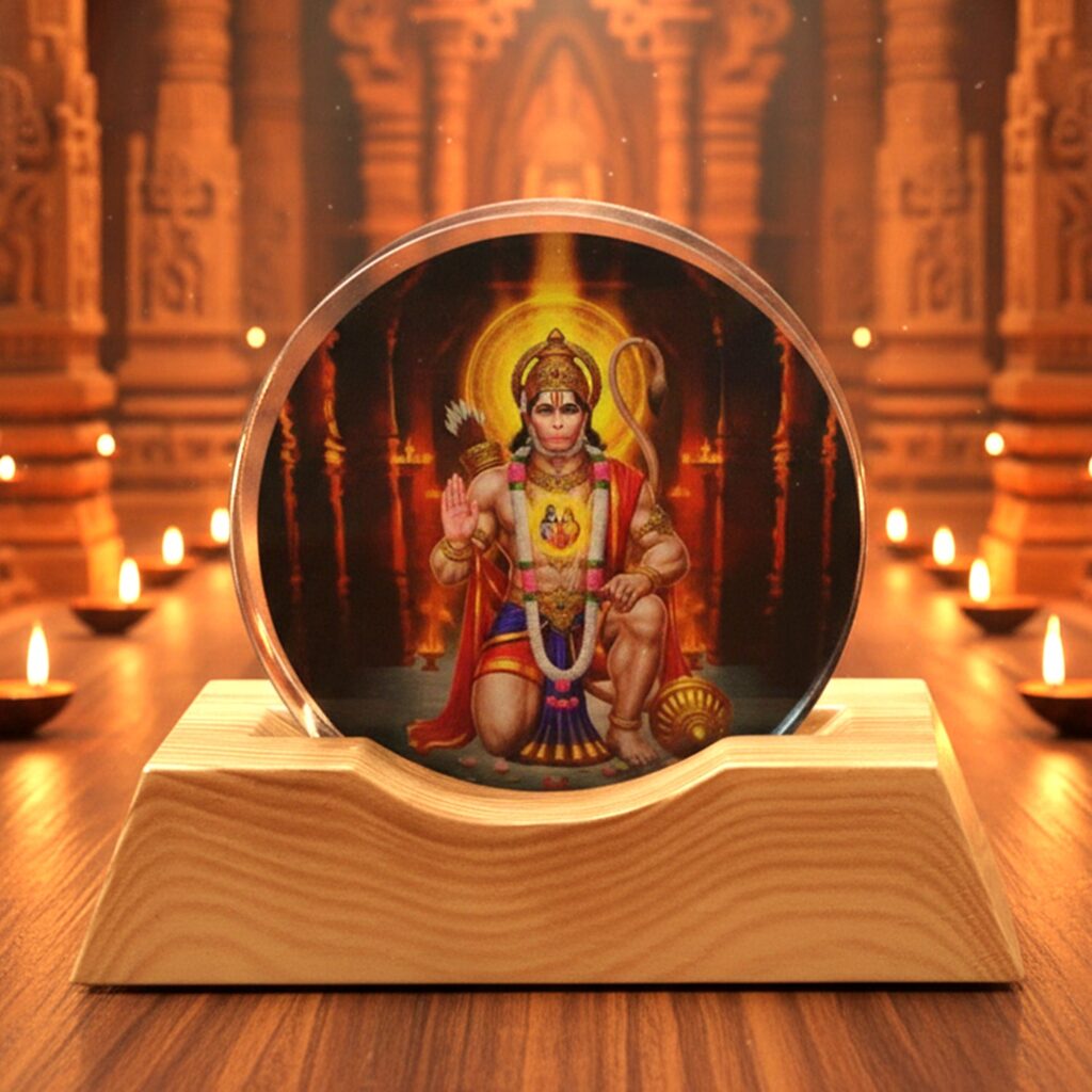 3D Creative Hanuman Ji Acrylic LED Night Lamp