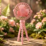 Portable Rechargeable LED Light Fan with Flexible Tripod Stand (1 Pc) - Image 7