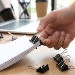 Black Metal Binder Clips (15 MM, 12 Pieces Set) - Image 3