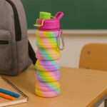 Colorful Collapsible Silicone Water Bottle (1 Pc) - Image 6