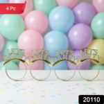 Let’s Party Glitter Headband for Birthday Celebration (Pack of 4) - Image 2