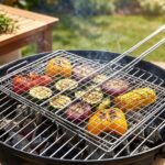 Heavy-Duty Stainless-Steel Barbecue Grill Basket (1 Pc)