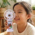 Cute Cartoon Rechargeable Handheld Fan (1 Pc) - Image 3