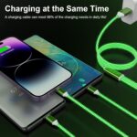 3 in 1 Charging Cable Light Up Fast Charger Multi Charging Cable (1 Pc) - Image 5