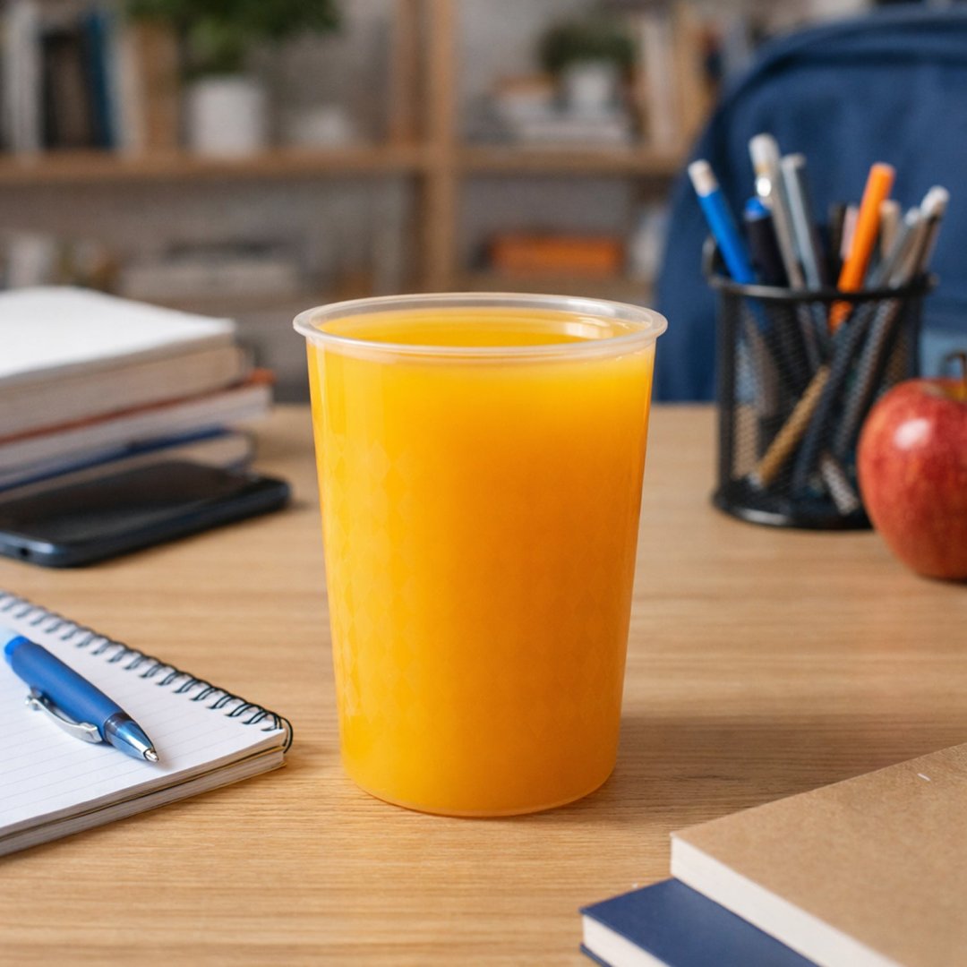 Transparent Reusable Plastic Drinking Glass