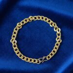 Classic Gold Finish Chain Link Bracelet for Men and Women (1 Pc) - Image 7