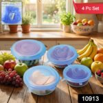 Reusable Silicone Stretch Lids 4 Piece Set - Image 2
