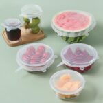 6 Piece Reusable Stretchable Food Cover Set