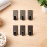 Set of 6 self-adhesive wall hooks