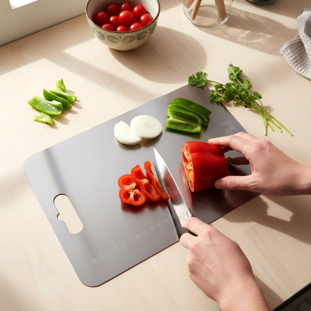 Large Stainless Steel Chopping Cutting Board
