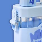 2in1 Dual Compartment Water Bottle with Straw & Adjustable Shoulder Straps (1 Pc/Multi color) - Image 9